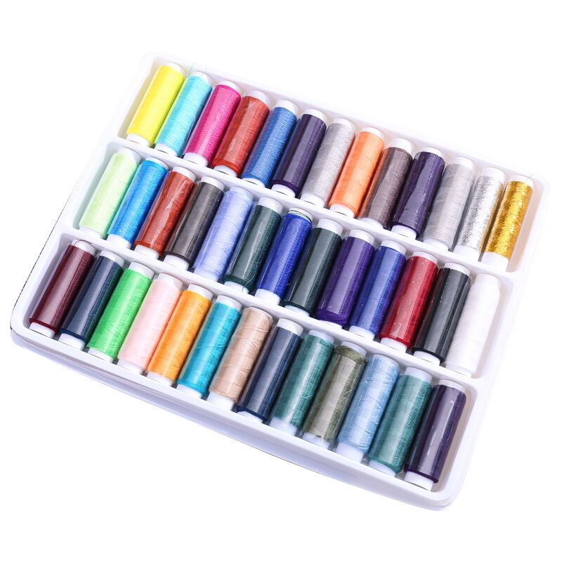 39pcs Polyester Colorful Set Assorted Sewing Threads Sewing Thread