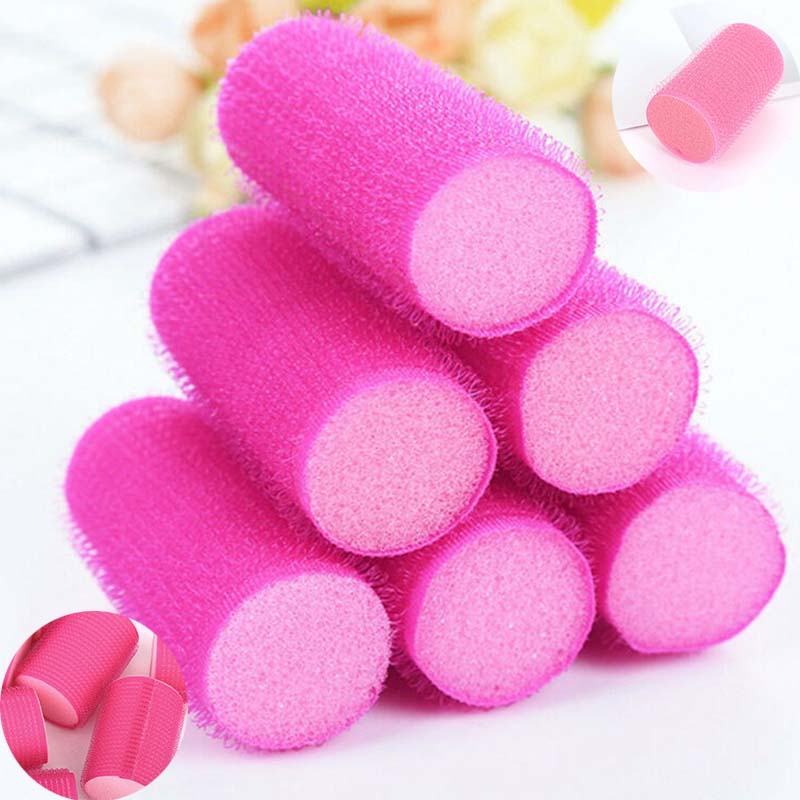 SELF GRIP HAIR ROLLERS ROD SLEEP IN FOAM 20 x CURLS WAVES CURLING