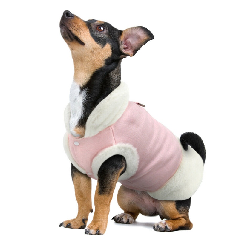 Dog Coat Small Fleece Lined Pet Cat Puppy Winter Jacket Vest Warm Dog