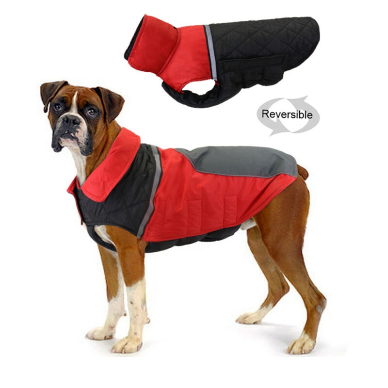 Clothes Red Labrador Pet Dog For Boxer Dog Coat Jacket Reflective
