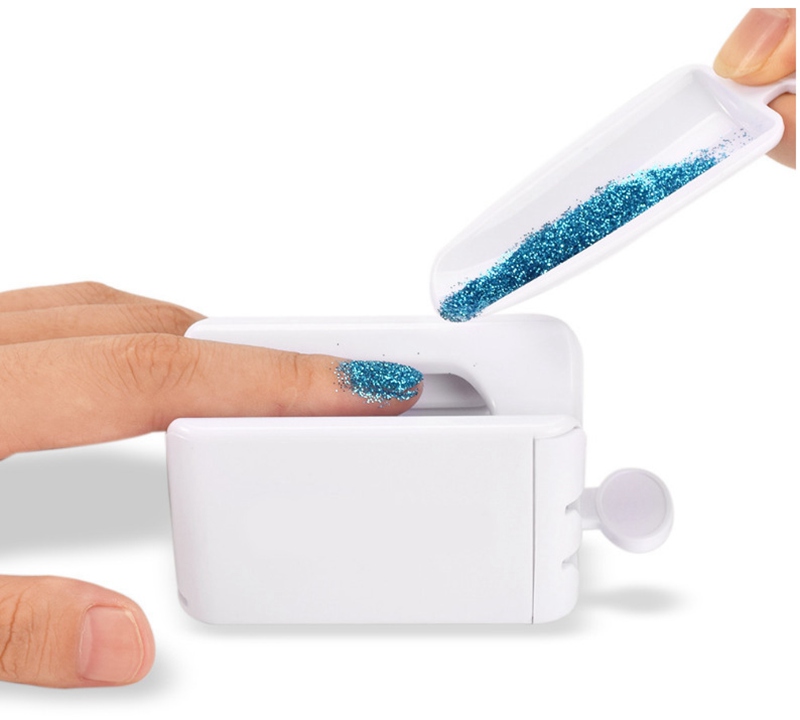 Dipping Powder Recycling Tray Nail Glitter Manicure Tool Storage Box | eBay
