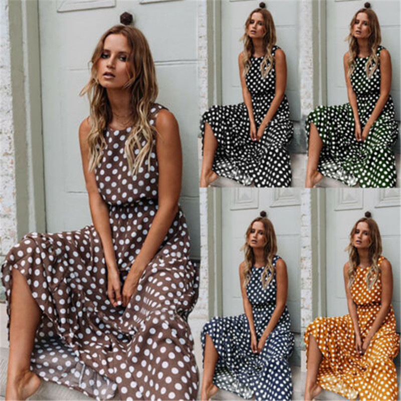 2024 holiday dresses Women's Retro Polka Dot V Neck Short Sleeve Ruffle Wrap Midi Dress, Red / S main image 0